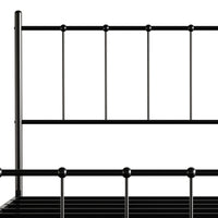 Home Design Calhoun Classic Metal Bed, Sturdy Platform Frame With Decorative Headboard & Footboard