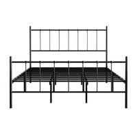Home Design Calhoun Classic Metal Bed, Sturdy Platform Frame With Decorative Headboard & Footboard