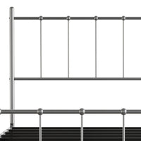Home Design Calhoun Classic Metal Bed, Sturdy Platform Frame With Decorative Headboard & Footboard