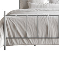 Home Design Calhoun Classic Metal Bed, Sturdy Platform Frame With Decorative Headboard & Footboard