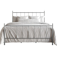 Home Design Calhoun Classic Metal Bed, Sturdy Platform Frame With Decorative Headboard & Footboard