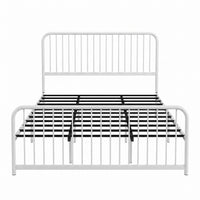 Home Design Kanab Modern Metal Platform Bed Frame, Spindle Headboard and Footboard, Easy Assembly