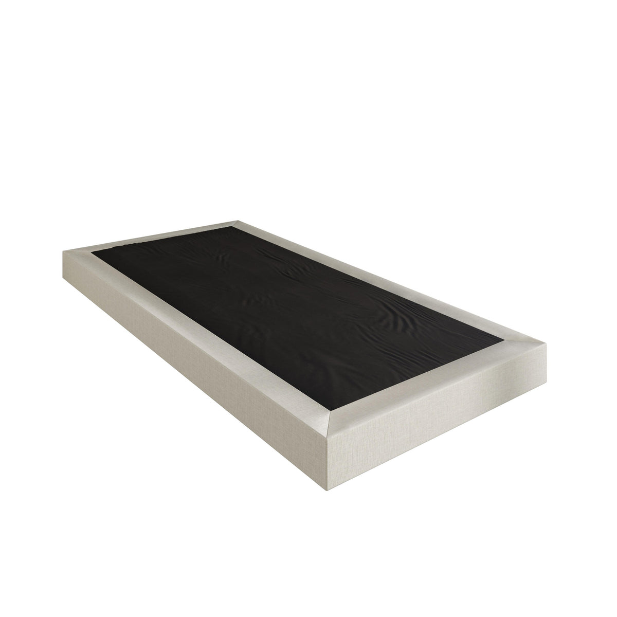 Home Design Walpi 5" Metal Box Spring / Bed Foundation - Warm Gray/Black, Durable Metal Construction