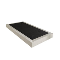 Home Design Walpi 5" Metal Box Spring / Bed Foundation - Warm Gray/Black, Durable Metal Construction