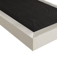 Home Design Walpi 5" Metal Box Spring / Bed Foundation - Warm Gray/Black, Durable Metal Construction