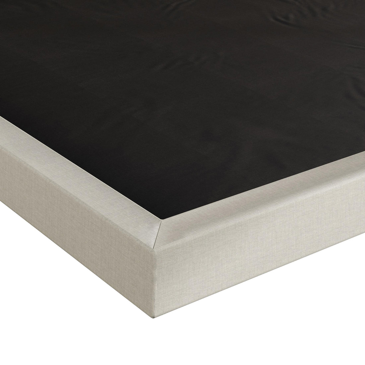 Home Design Walpi 5" Metal Box Spring / Bed Foundation - Warm Gray/Black, Durable Metal Construction