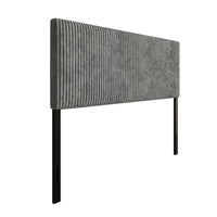 Home Design Romney Upholstered Headboard with Vertical Channel Tufting, Adjustable Height