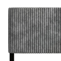 Home Design Romney Upholstered Headboard with Vertical Channel Tufting, Adjustable Height