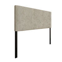 Home Design Romney Upholstered Headboard with Vertical Channel Tufting, Adjustable Height