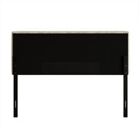 Home Design Romney Upholstered Headboard with Vertical Channel Tufting, Adjustable Height