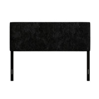 Home Design Romney Upholstered Headboard with Vertical Channel Tufting, Adjustable Height