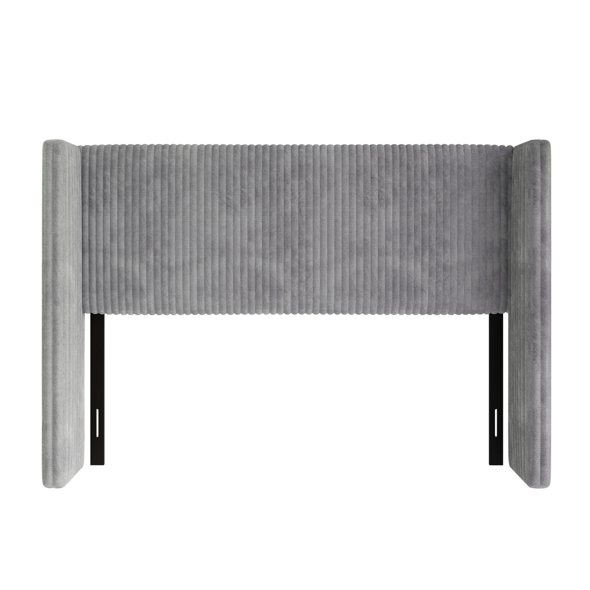 Home Design Lenox Upholstered Wingback Headboard, Soft Corduroy, Easy to Assemble