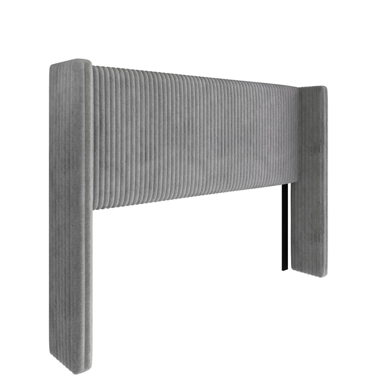 Home Design Lenox Upholstered Wingback Headboard, Soft Corduroy, Easy to Assemble