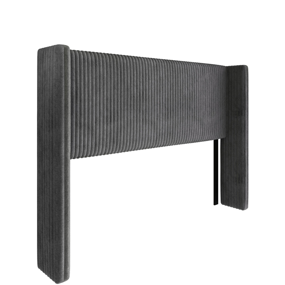 Home Design Lenox Upholstered Wingback Headboard, Soft Corduroy, Easy to Assemble