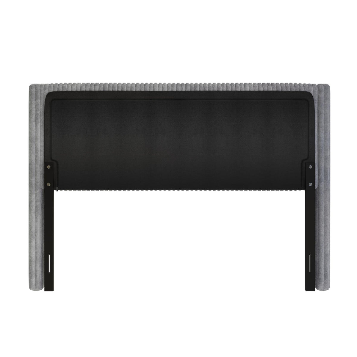 Home Design Lenox Upholstered Wingback Headboard, Soft Corduroy, Easy to Assemble