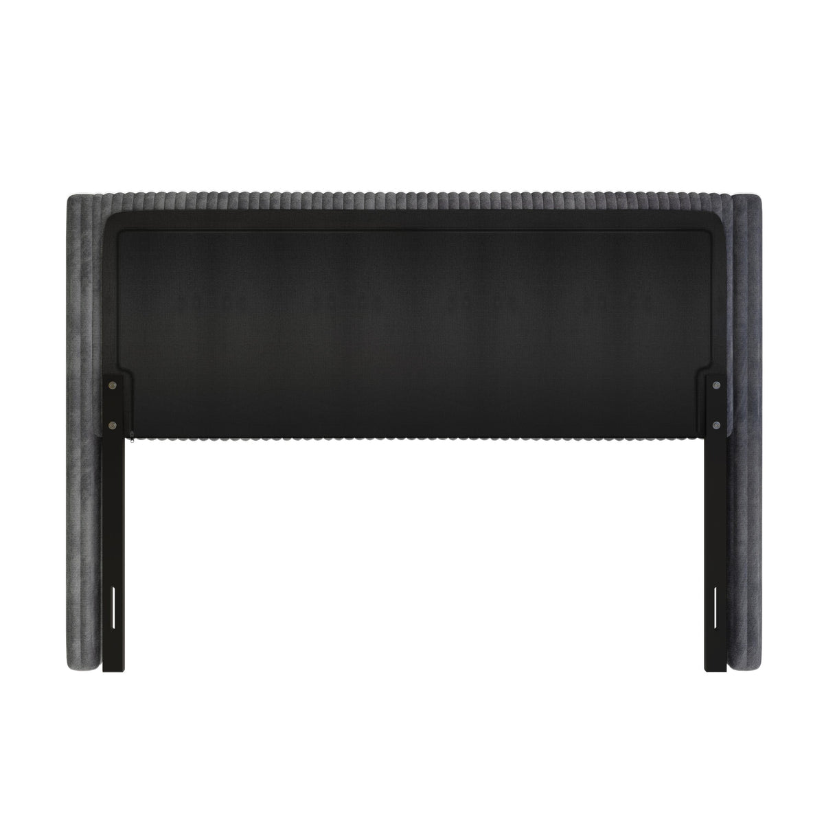 Home Design Lenox Upholstered Wingback Headboard, Soft Corduroy, Easy to Assemble