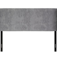 Home Design Lenox Upholstered Wingback Headboard, Soft Corduroy, Easy to Assemble