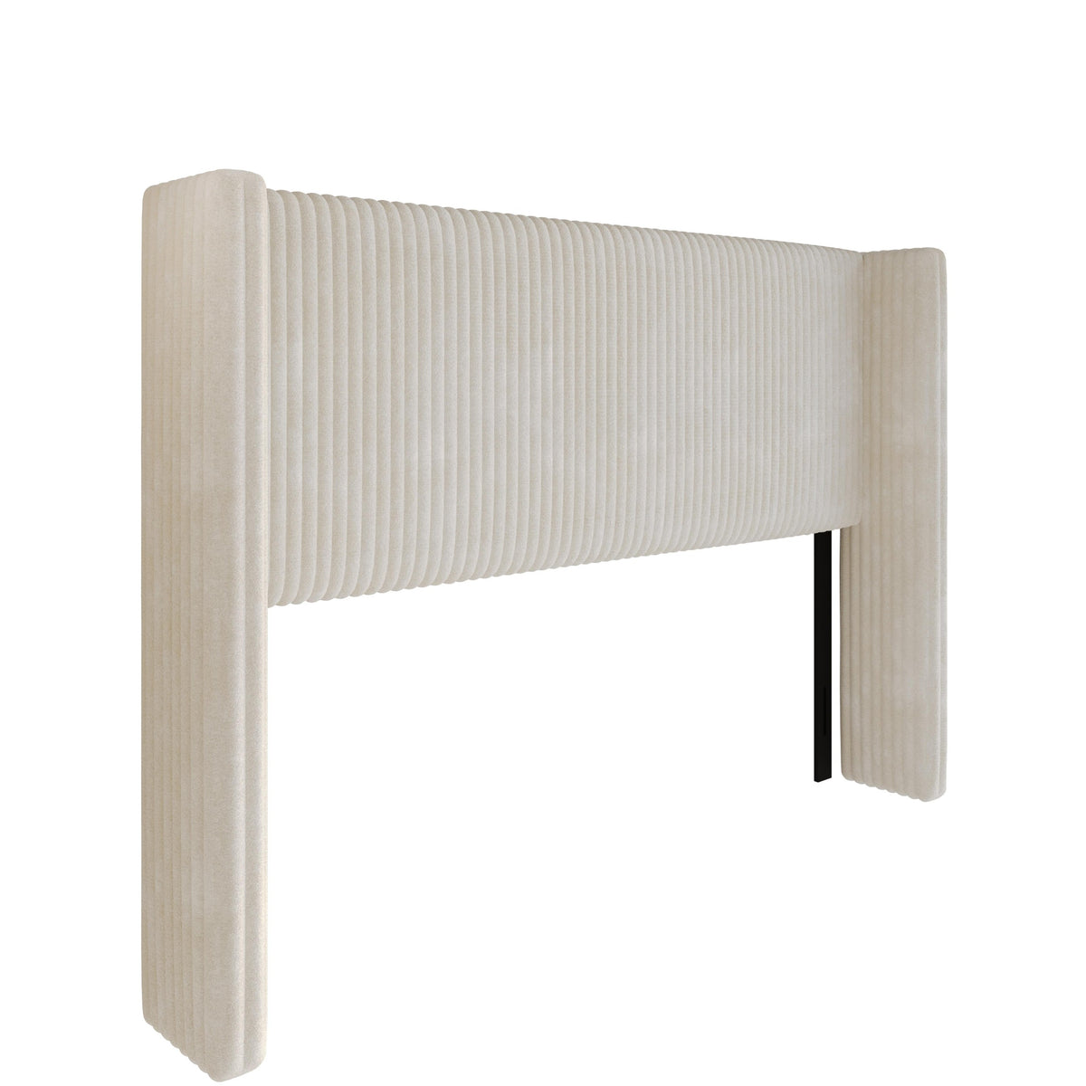 Home Design Lenox Upholstered Wingback Headboard, Soft Corduroy, Easy to Assemble