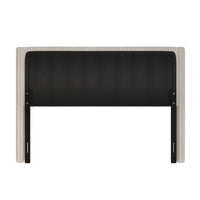 Home Design Lenox Upholstered Wingback Headboard, Soft Corduroy, Easy to Assemble