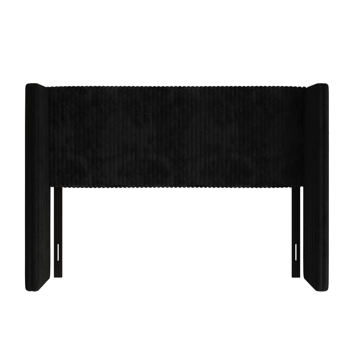 Home Design Lenox Upholstered Wingback Headboard, Soft Corduroy, Easy to Assemble