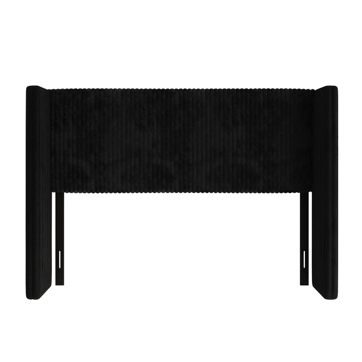 Home Design Lenox Upholstered Wingback Headboard, Soft Corduroy, Easy to Assemble