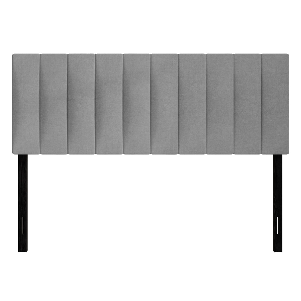 Home Design Dennis Upholstered Headboard with Vertical Channel Design, Adjustable Height