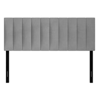 Home Design Dennis Upholstered Headboard with Vertical Channel Design, Adjustable Height