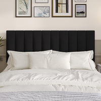 Home Design Dennis Upholstered Headboard with Vertical Channel Design, Adjustable Height