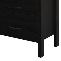Home Design Alamosa Nightstand with Two Drawers and Open Shelf, Space-Saving Design (Set of 2)