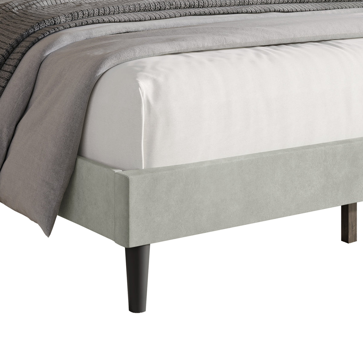 Montrose Upholstered Wingback Platform Bed