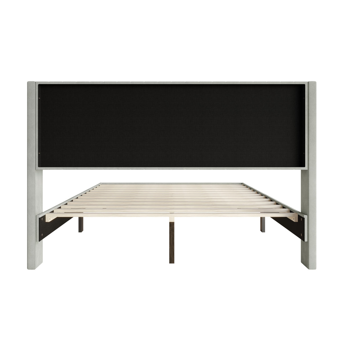 Montrose Upholstered Wingback Platform Bed