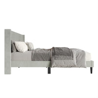 Montrose Upholstered Wingback Platform Bed