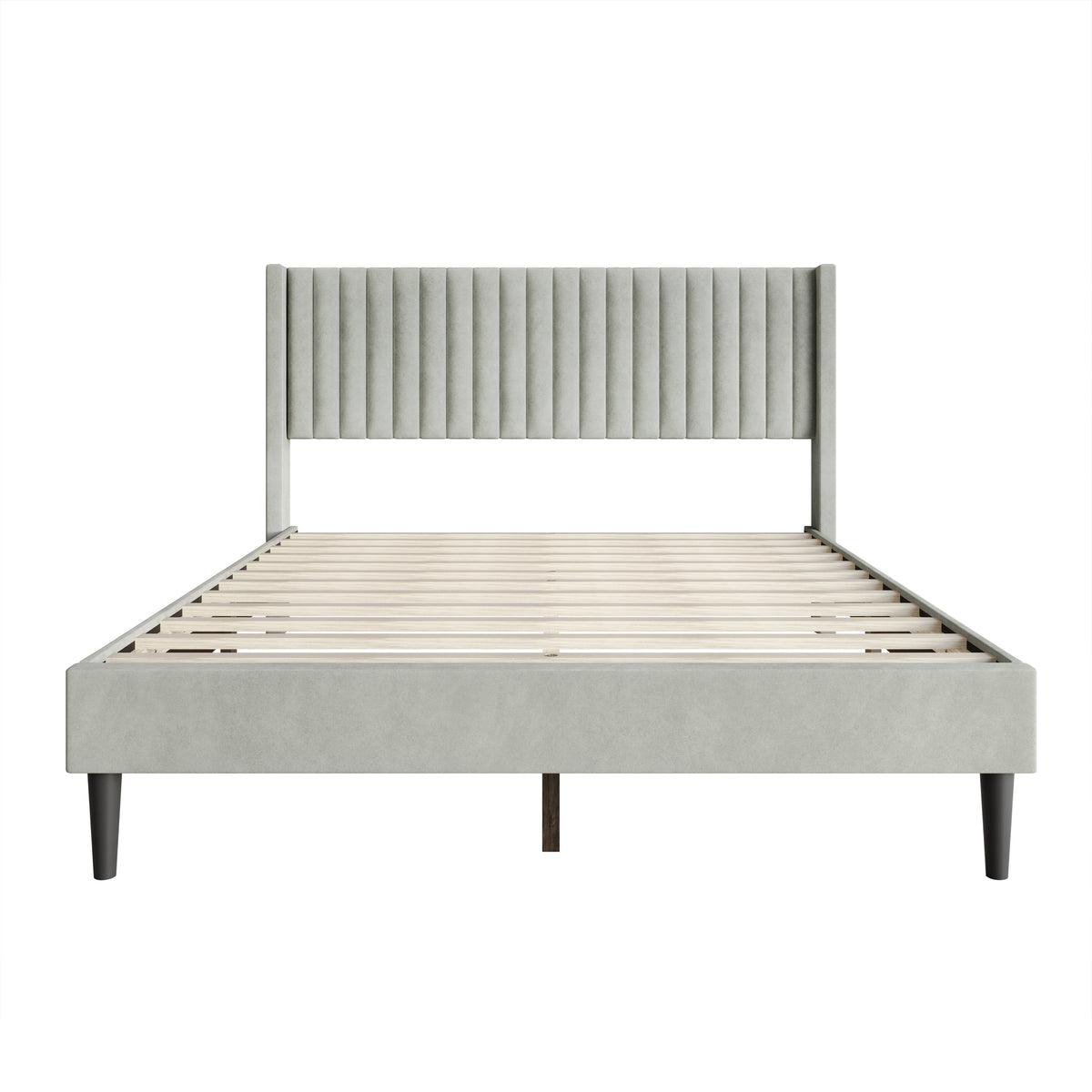 Montrose Upholstered Wingback Platform Bed