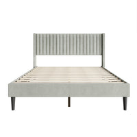 Montrose Upholstered Wingback Platform Bed