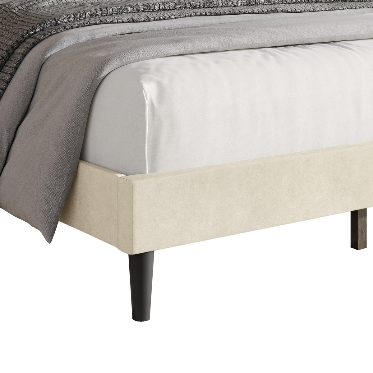 Montrose Upholstered Wingback Platform Bed