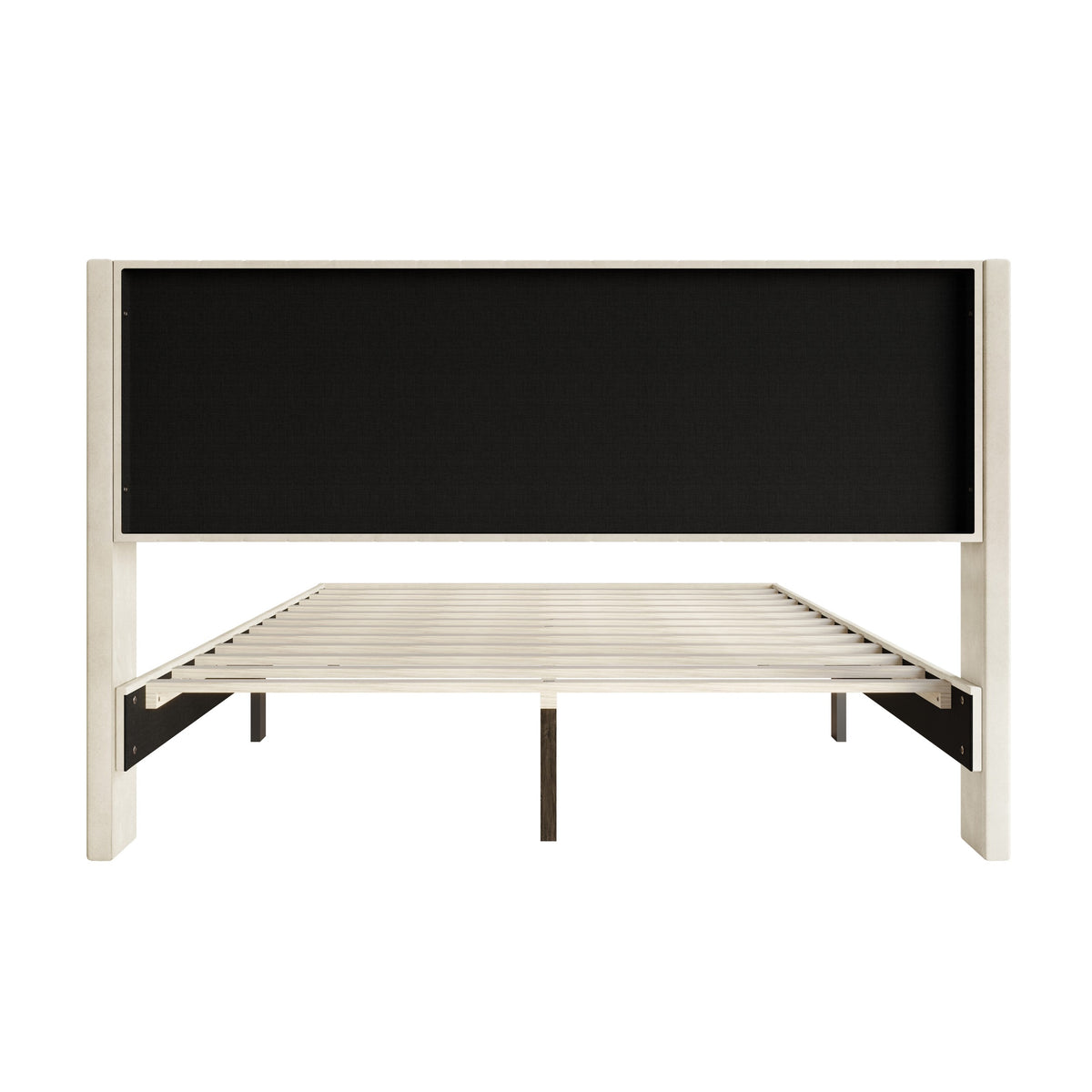 Montrose Upholstered Wingback Platform Bed