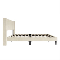Montrose Upholstered Wingback Platform Bed