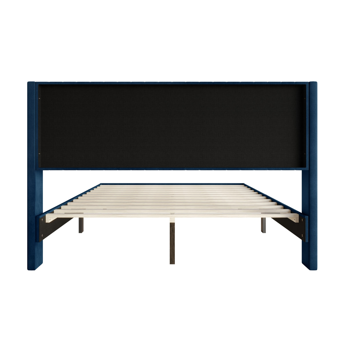 Montrose Upholstered Wingback Platform Bed