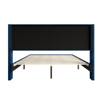 Montrose Upholstered Wingback Platform Bed