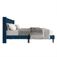 Montrose Upholstered Wingback Platform Bed