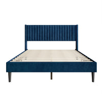 Montrose Upholstered Wingback Platform Bed