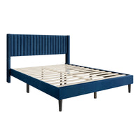 Montrose Upholstered Wingback Platform Bed