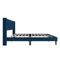 Montrose Upholstered Wingback Platform Bed