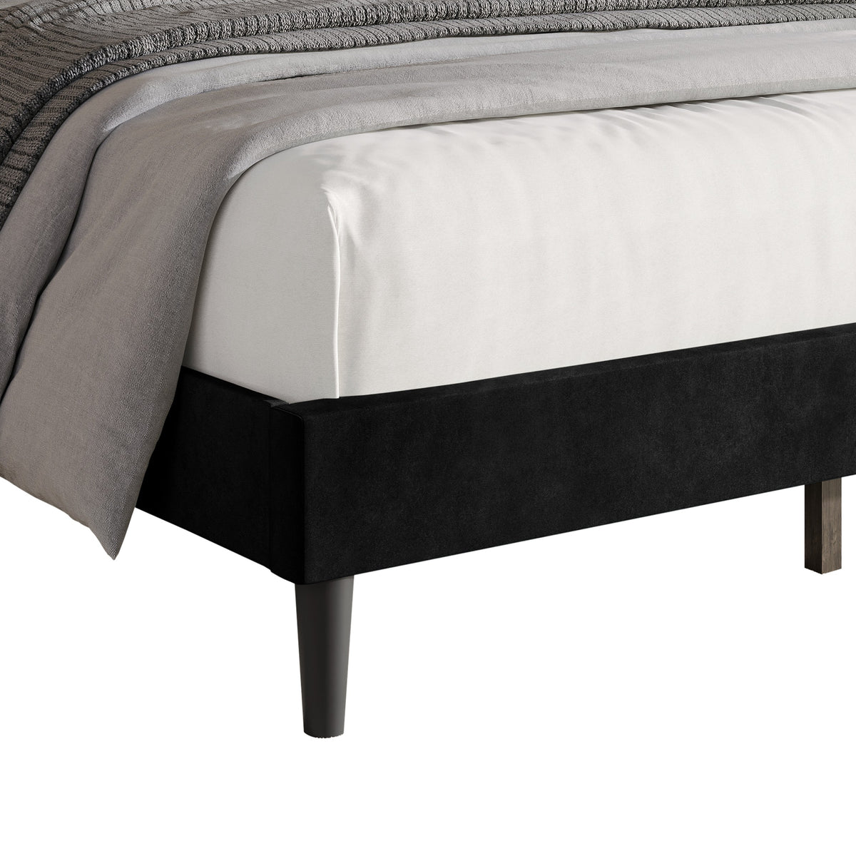 Montrose Upholstered Wingback Platform Bed