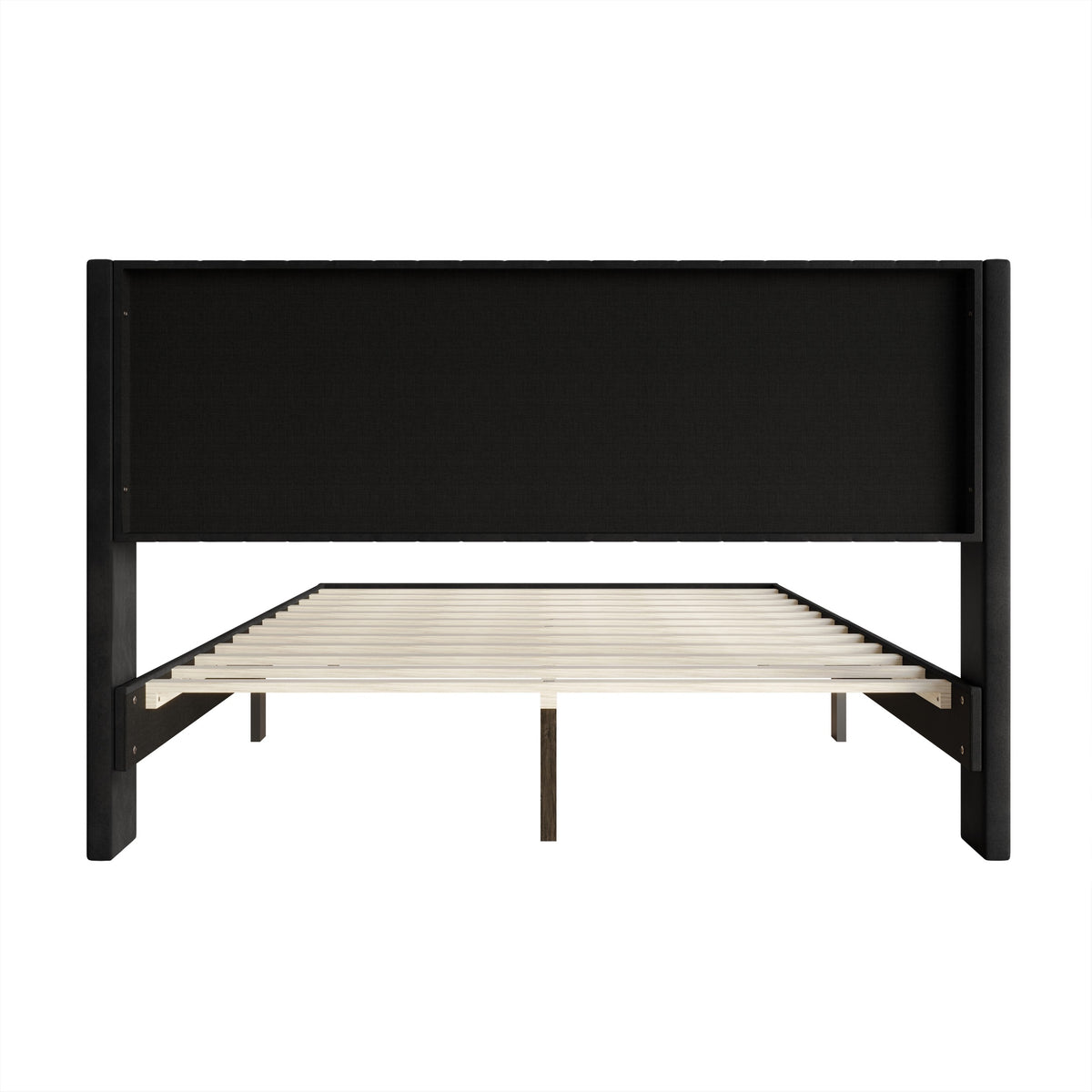 Montrose Upholstered Wingback Platform Bed