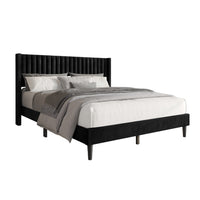 Montrose Upholstered Wingback Platform Bed