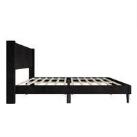 Montrose Upholstered Wingback Platform Bed