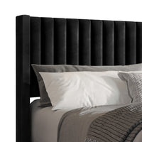 Montrose Upholstered Wingback Platform Bed