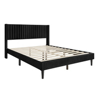 Montrose Upholstered Wingback Platform Bed