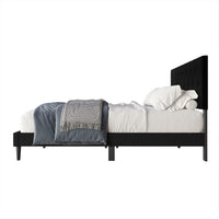 Coventry Tufted Upholstered Platform Bed, Adjustable Headboard Height, No Box Spring Required